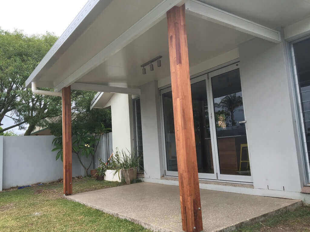Insulated Patio/Carport Attached To Metal Fascia 9 x 2.4m