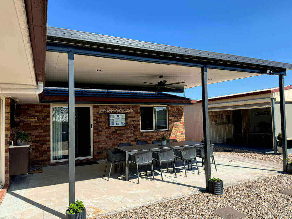 DIY Kit: V-Line Single Skin Patio/Carport Flyover 5 x 3.4m