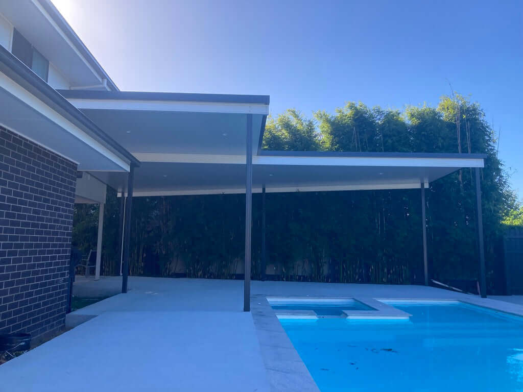 DIY Kit: Insulated Patio/Carport Free Standing 5 x 4.4m with posts into footings