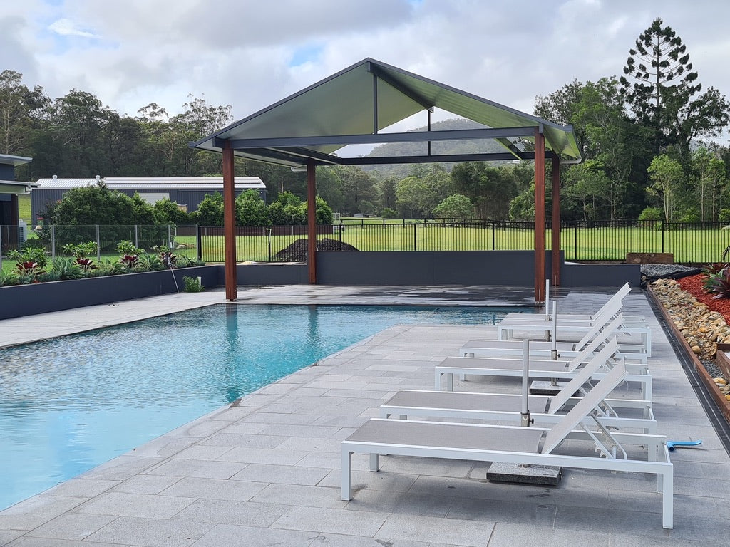 Free-standing insulated Gable 7 x 7m Patio In Footings