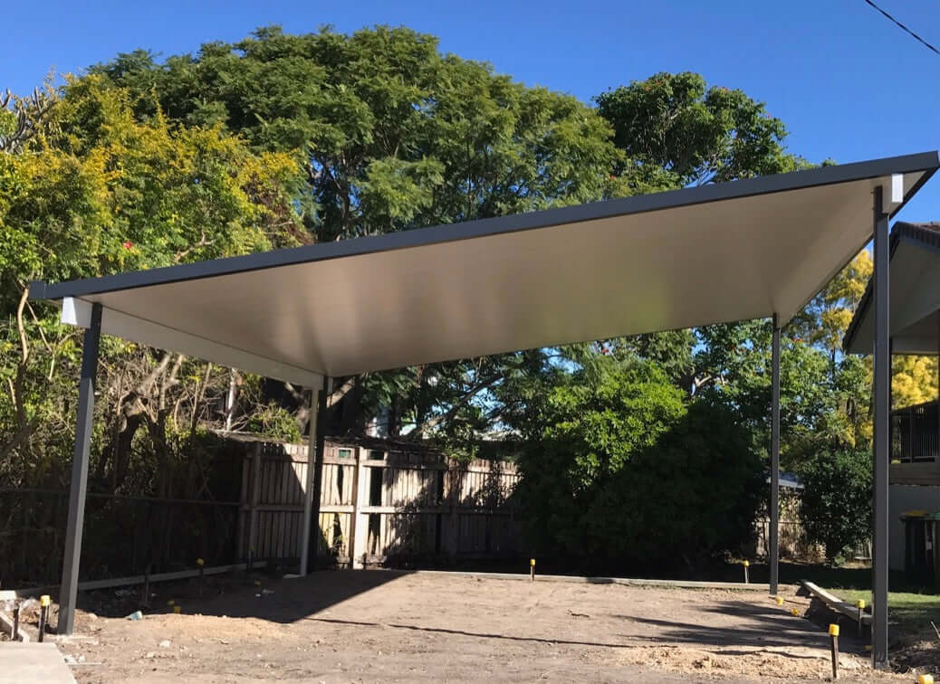 DIY Kit: Insulated Patio/Carport Free Standing 3 x 4.9m with posts into footings