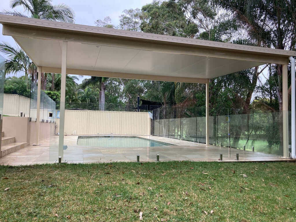 DIY Kit: V-Line Single Skin Patio/Carport Free Standing 10 x 5.0m with posts into footings