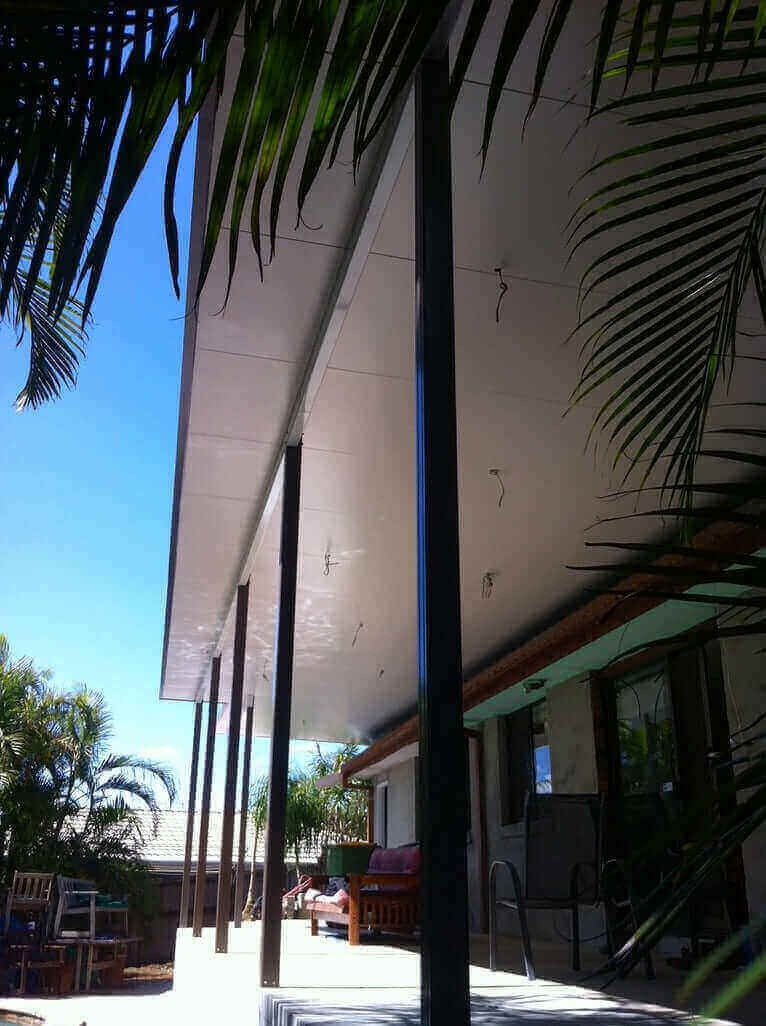 Insulated Patio/Carport Timber Wall 13 x 2.9m