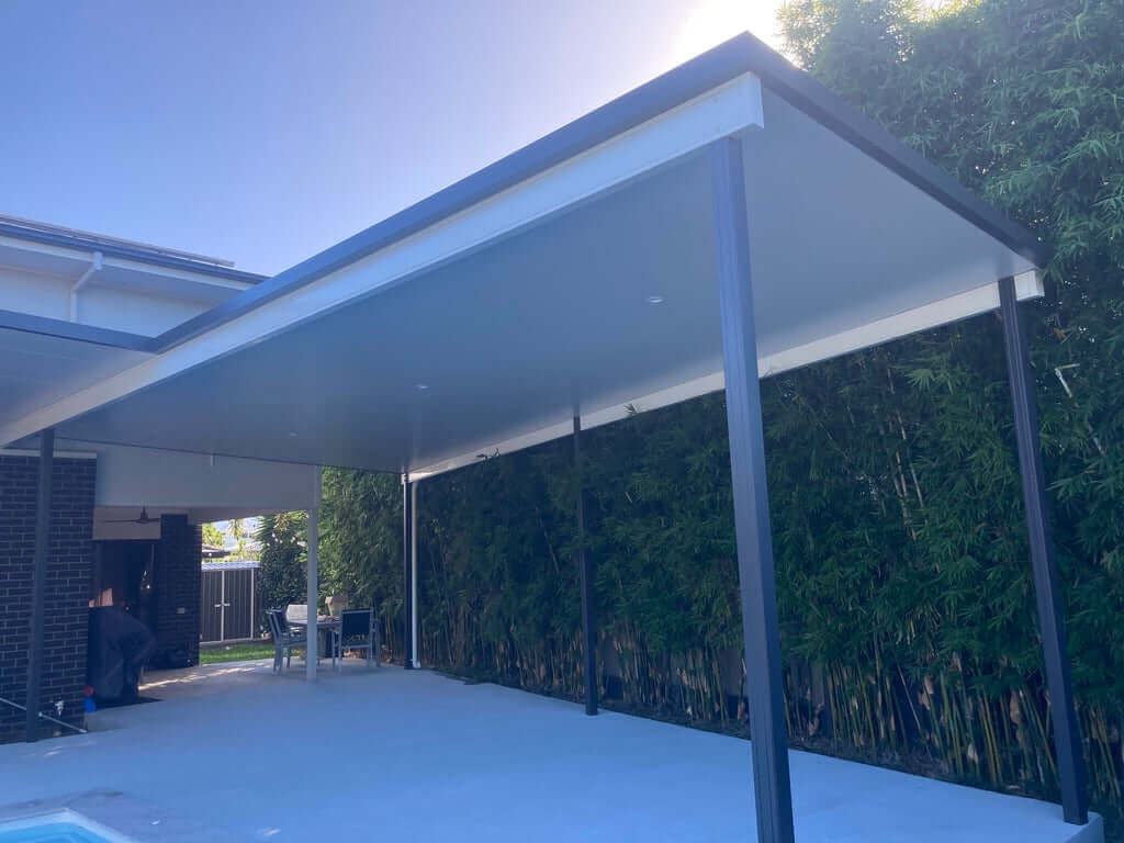 DIY Kit: Insulated Patio/Carport Free Standing 5 x 5.3m with posts into footings