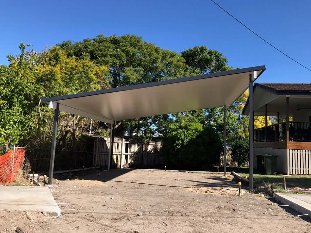 DIY Kit: Insulated Patio/Carport Free Standing 5 x 6.0m with posts into footings