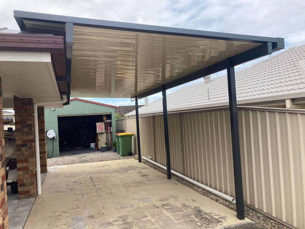 DIY Kit: V-Line Single Skin Patio/Carport Flyover 10 x 3.7m