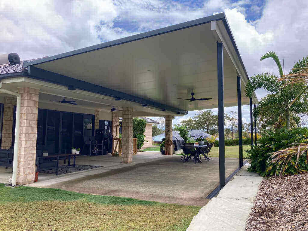 DIY Kit: V-Line Single Skin Patio/Carport Flyover 9 x 3.9m