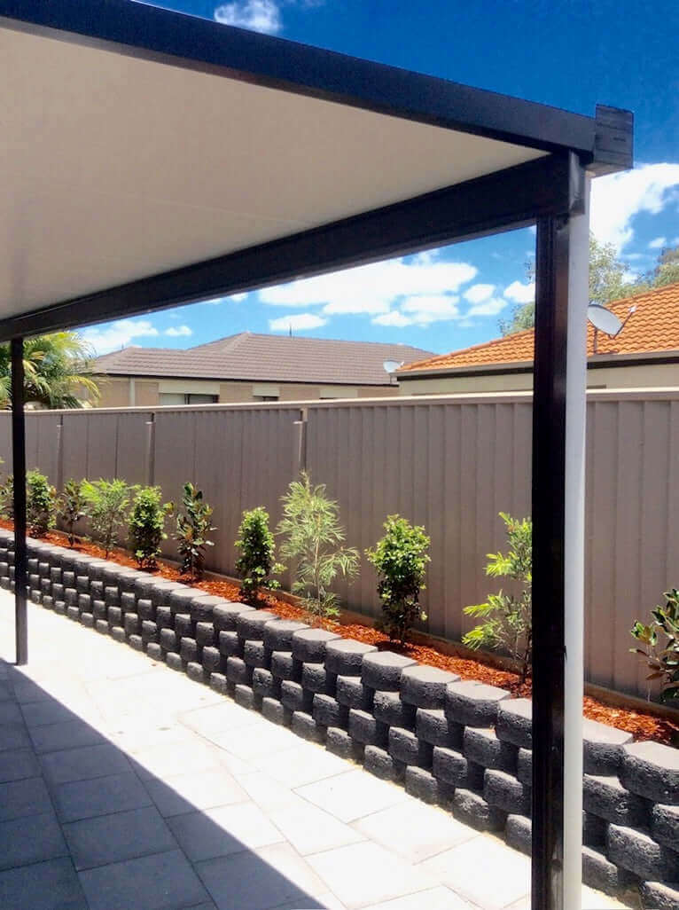 Insulated Patio/Carport Timber Wall 7 x 2.6m