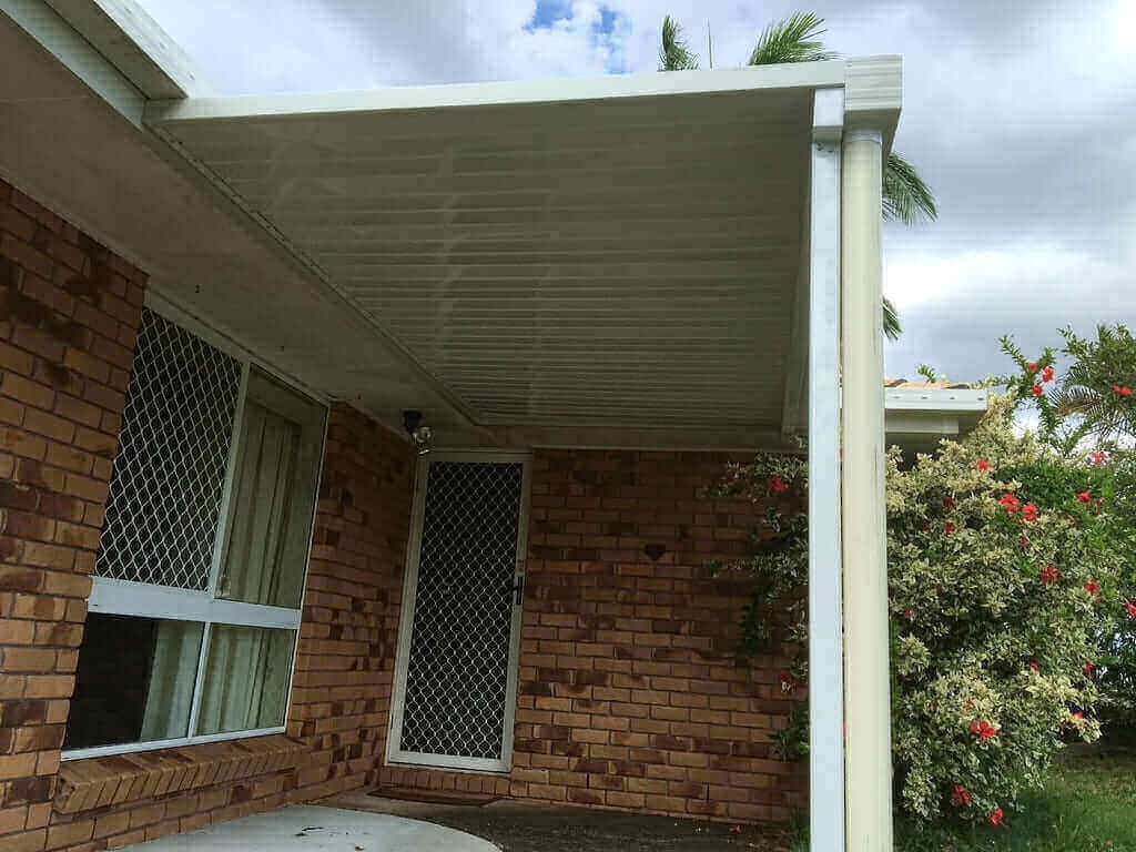 DIY Kit: V-Line Single Skin Patio/Carport Attached To Timber Wall 5 x 4.2m