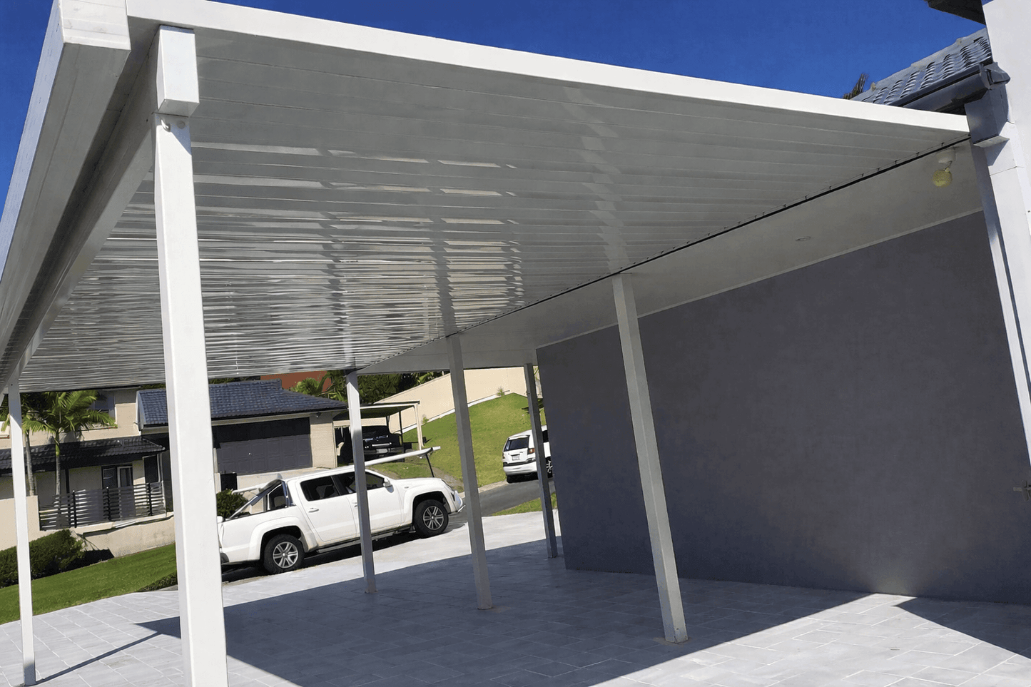 DIY V-Line Patio or Carport Attach To Timber Fascia