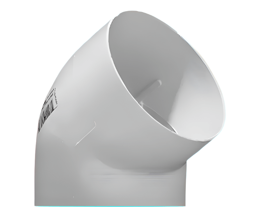 90mm x 45mm Degree Bend (white only)