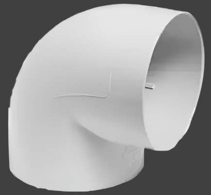 90mm X 90mm Degree Bend (white only)