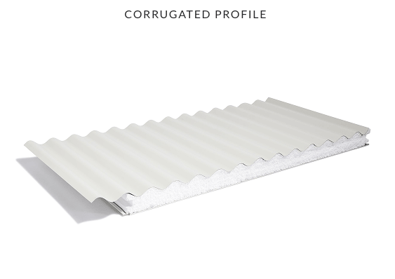 10 x 75mm Insulated Corrugated Panels