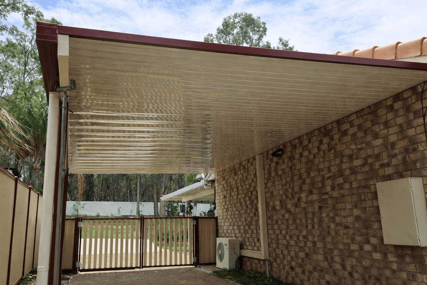 DIY V-Line Patio or Carport Attach To Timber Fascia
