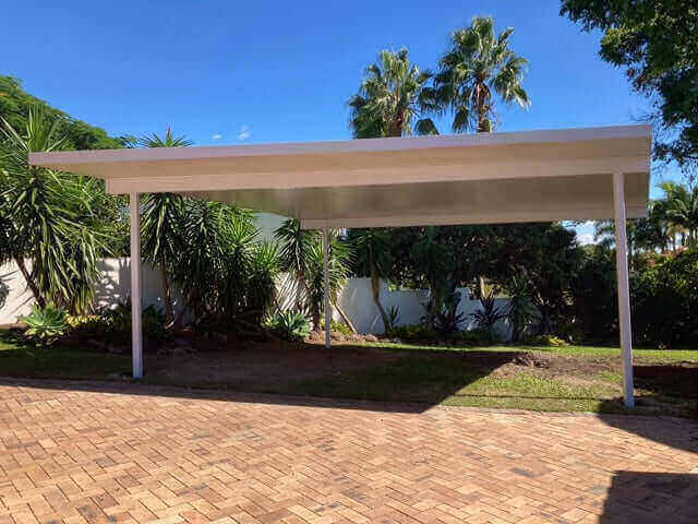 DIY Kit: Insulated Patio/Carport Free Standing 5 x 3.8m with posts into footings