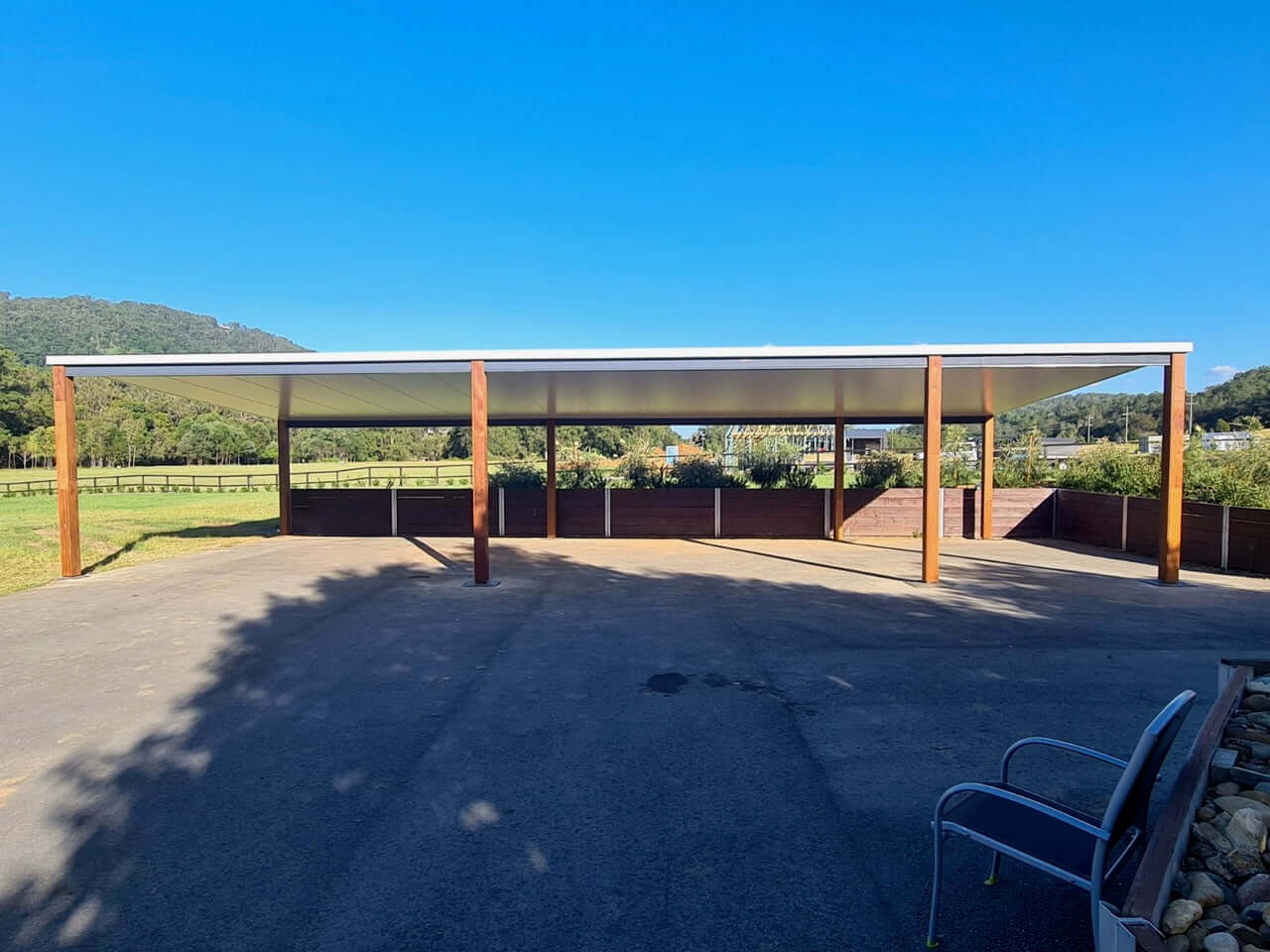 DIY Kit: Insulated Patio/Carport Free Standing 9 x 4.5m with posts into footings