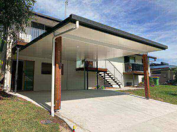 Insulated Patio/Carport Attached To Masonry/Brick/Concrete Wall 10 x 4.8m