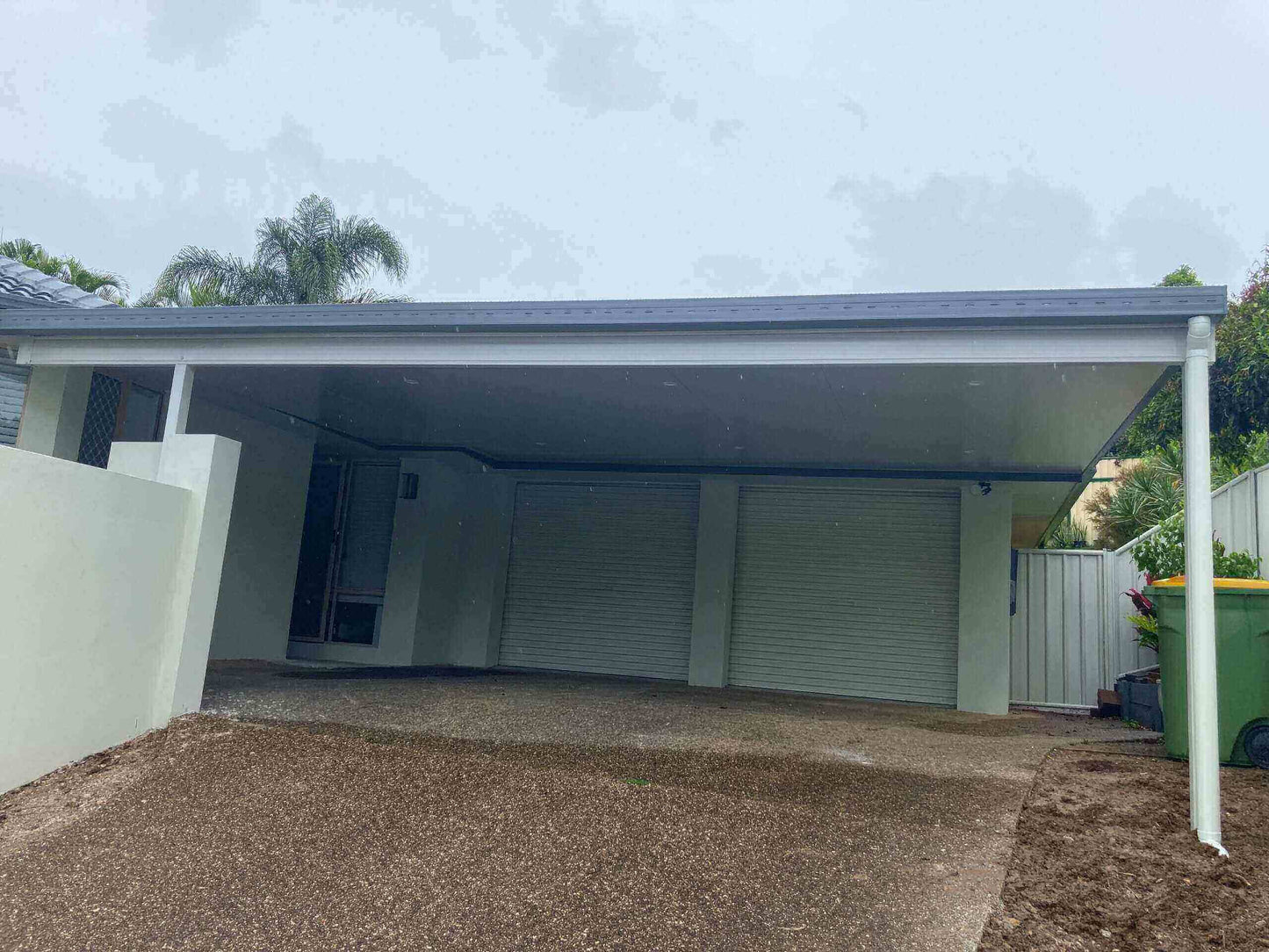 insulated carport timber fascia