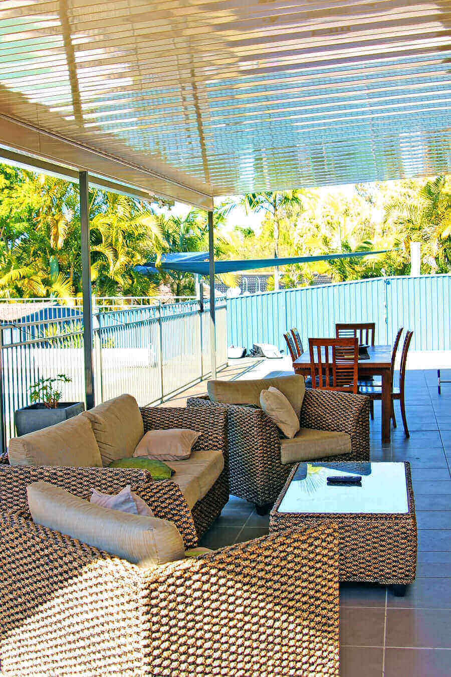 DIY Kit: V-Line Single Skin Patio/Carport Attached To Masonry/Brick/Concrete Wall 10 x 4.9m