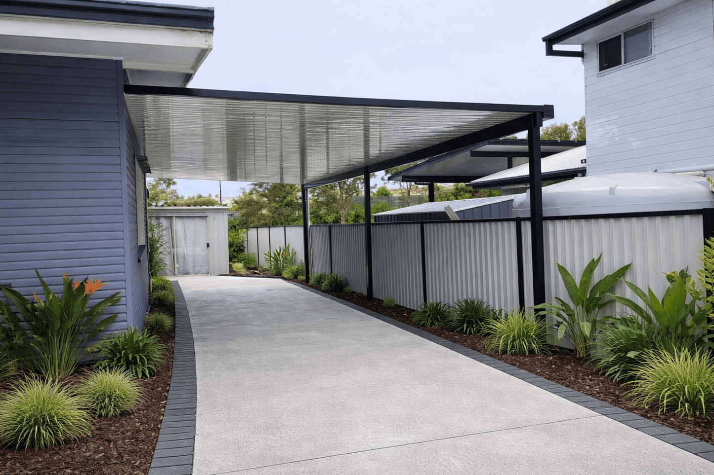 DIY V-Line Patio or Carport Attach To Timber Fascia