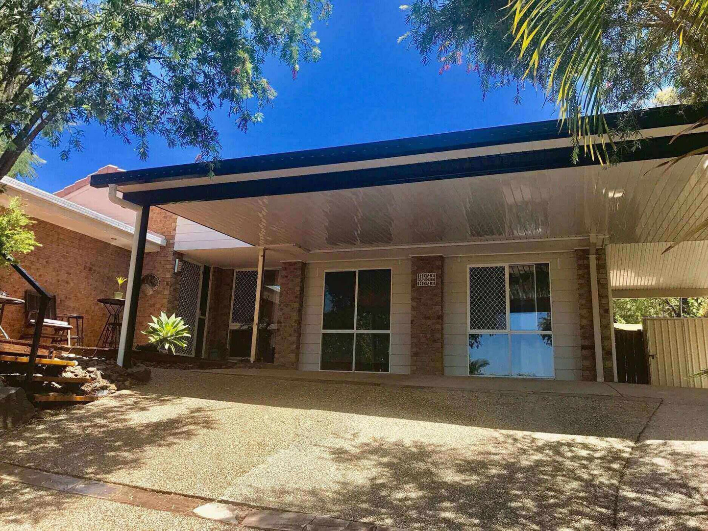 DIY Kit: V-Line Single Skin Patio/Carport Attached To Metal Fascia 5 x 5.9m with 800mm overhang