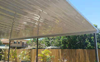 DIY Kit: V-Line Single Skin Patio/Carport Flyover 12 x 4.2m