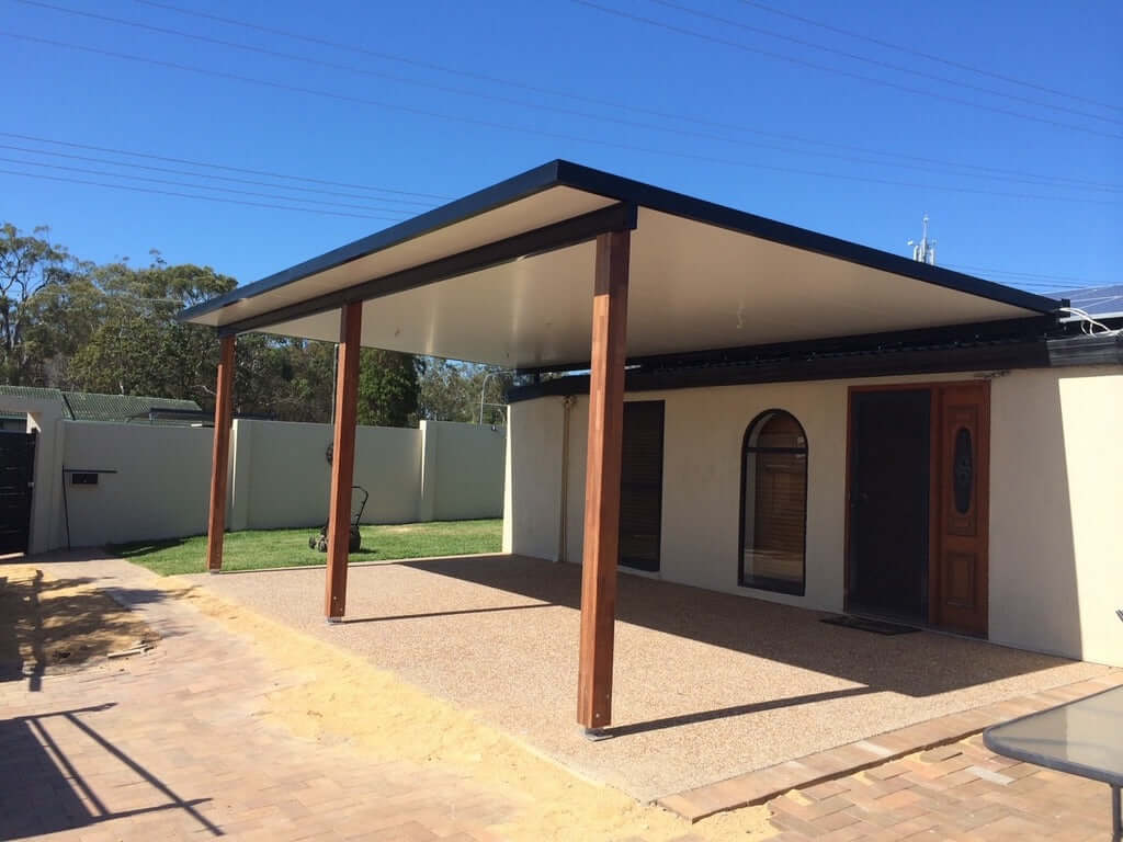 Insulated Patio/Carport Timber Wall 16 x 3.2m