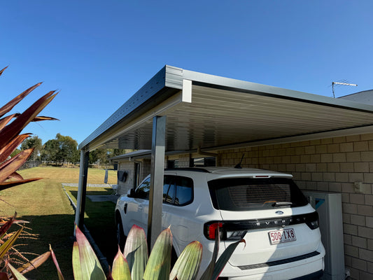 Attached Insulated Patio/Carport Metal Fascia 9 x 2.0m