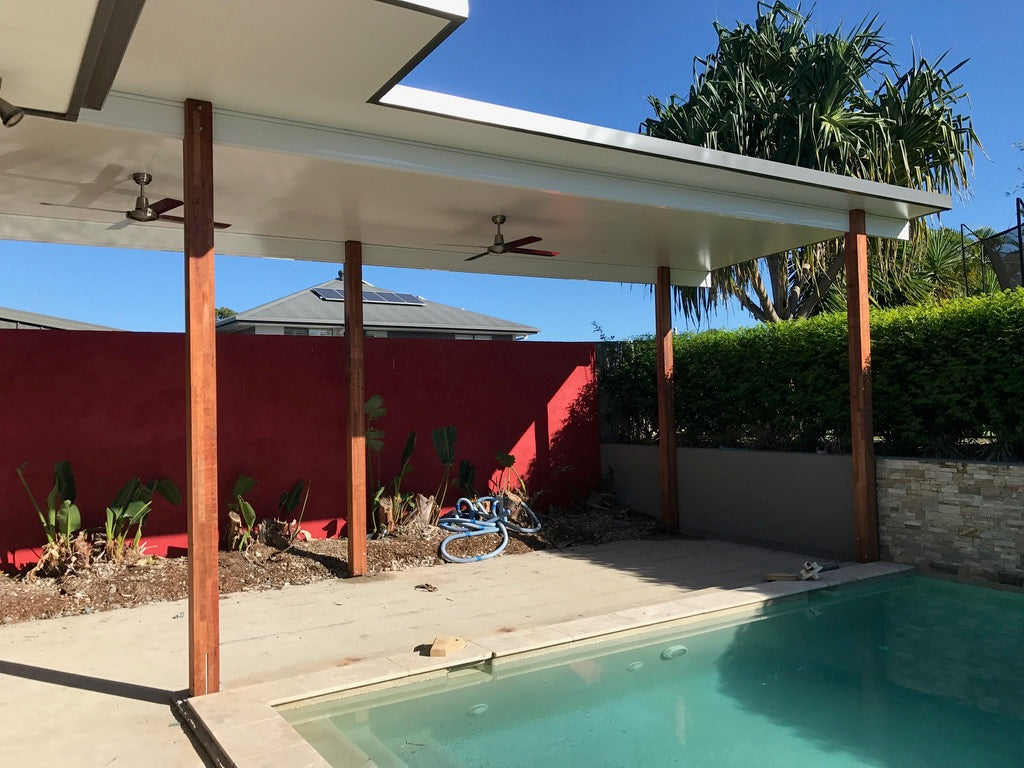 Insulated Patio/Carport Timber Fascia 15 x 3.2m