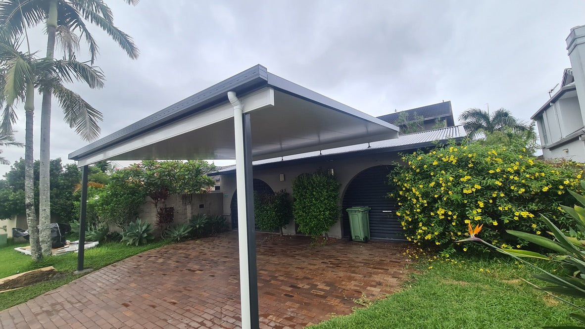 V-Line Single Skin Patio/Carport Flyover 3 x 4.6m