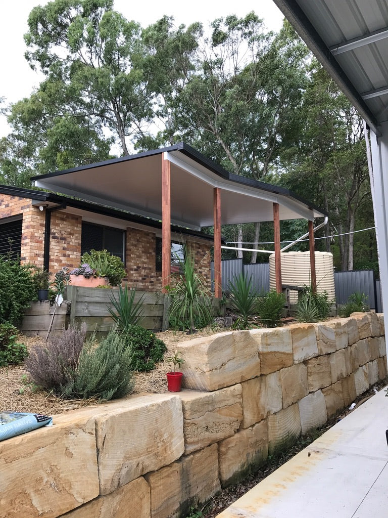 Insulated Patio/Carport Timber Wall 11 x 2.8m