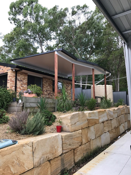 Insulated Patio/Carport Timber Wall 11 x 2.8m