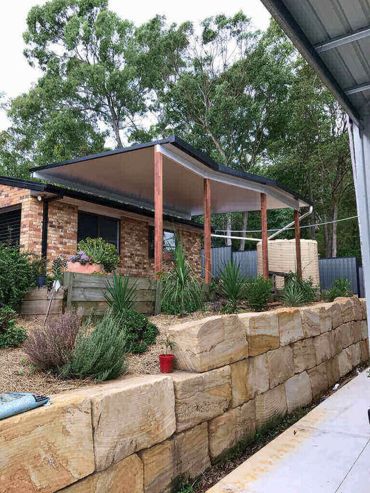 Insulated Patio/Carport Timber Wall 14 x 2.2m