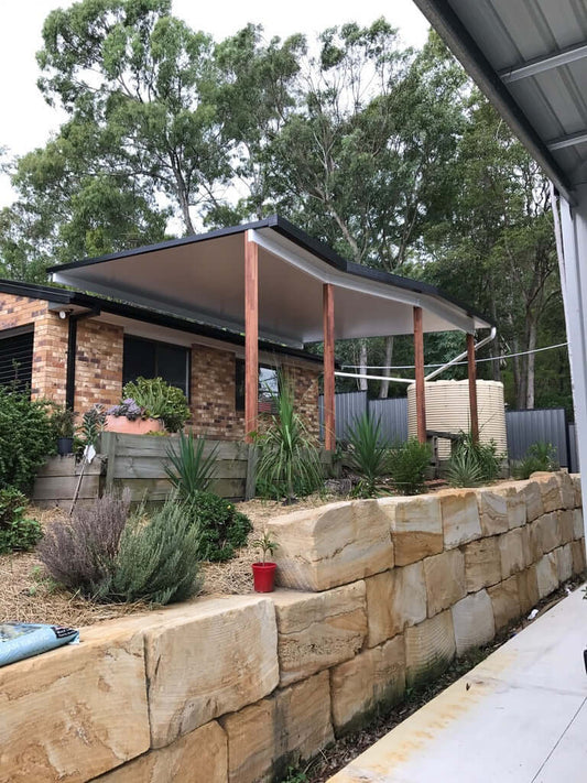 Insulated Patio/Carport Timber Wall 13 x 2.2m