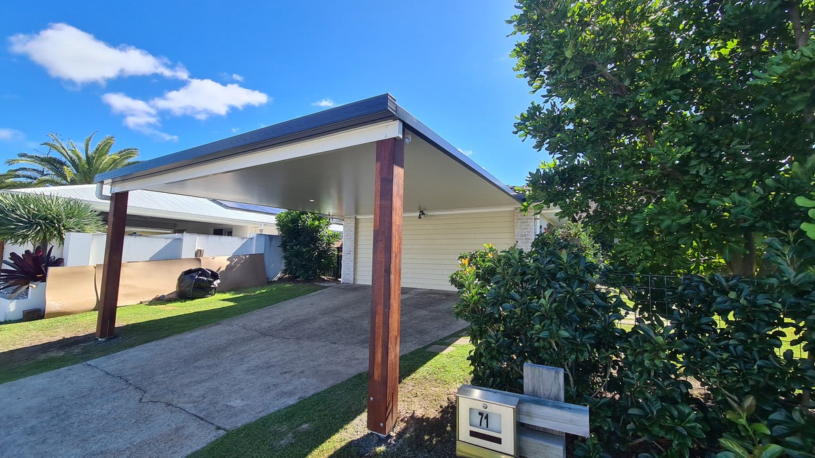 Attached Insulated Patio/Carport Metal Fascia 9 x 2.0m