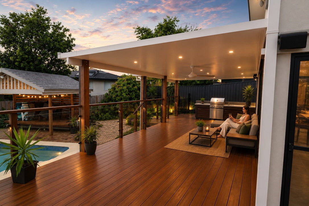 Insulated Patio/Carport Timber Wall 11 x 2.7m