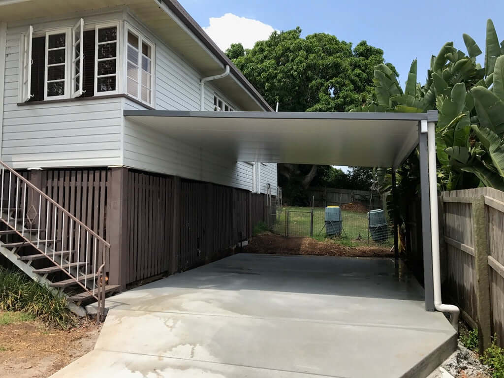 DIY Kit: V-Line Single Skin Patio/Carport Attached To Timber Fascia 10 x 5.0m