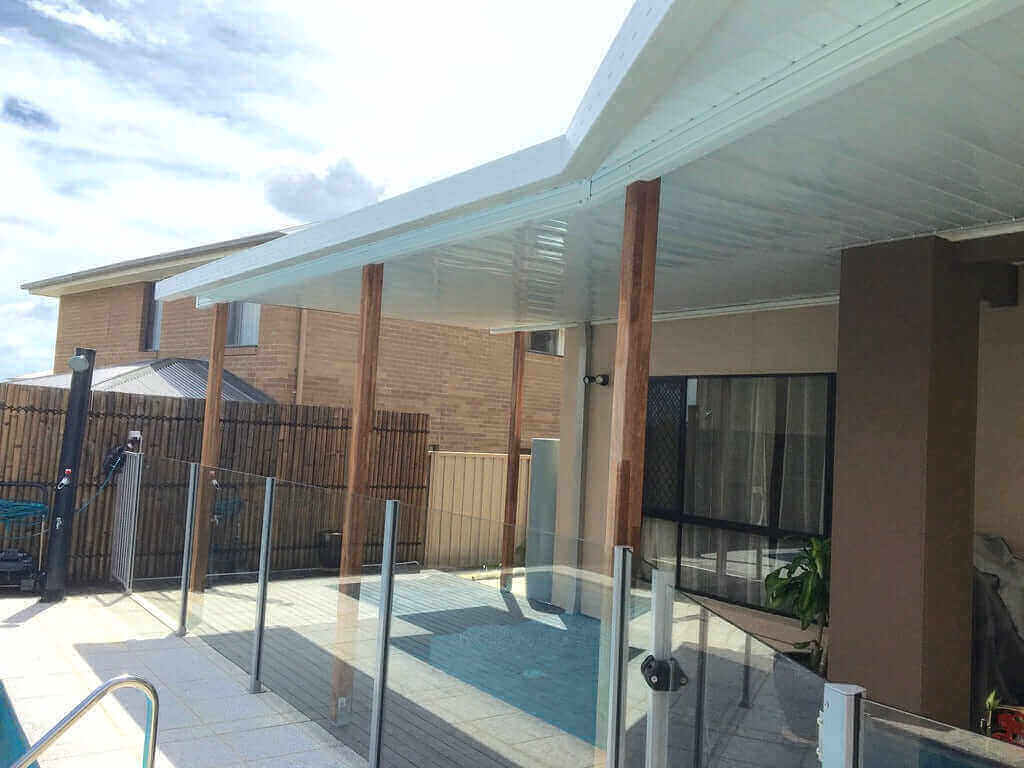 Insulated Patio/Carport Timber Wall 15 x 3.2m