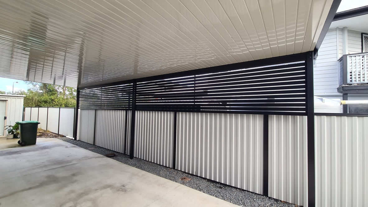 Insulated Patio/Carport Timber Wall 9 x 3.6m