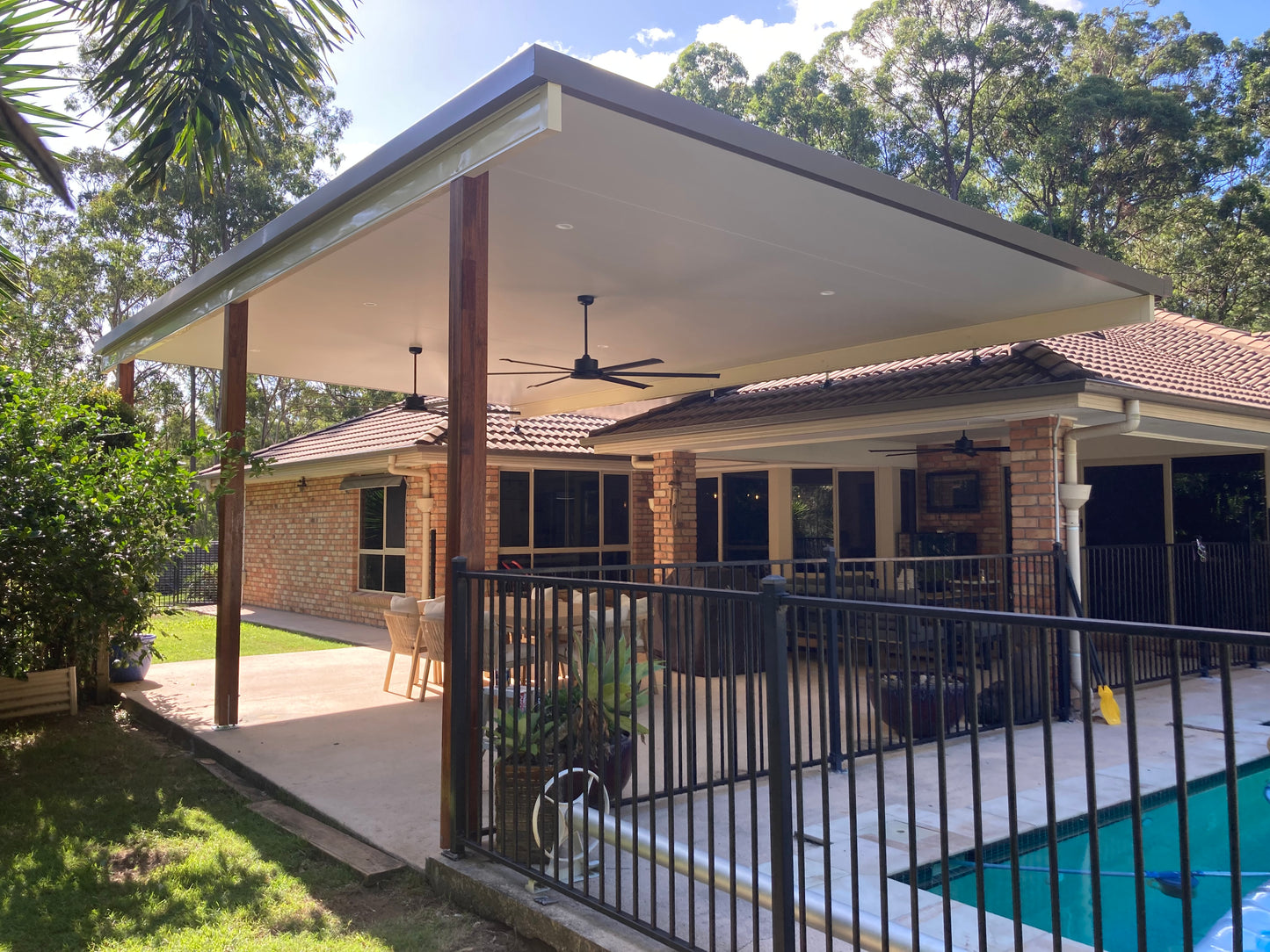 V-Line Single Skin Patio/Carport Flyover 11 x 3.0m