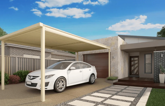 Single Freestanding Carport Kit 6.125m x 2.850m (Cyclonic) DIY Carport Australia
