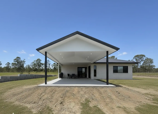 Free-standing insulated Gable 4.5 x 5m Patio In Footings