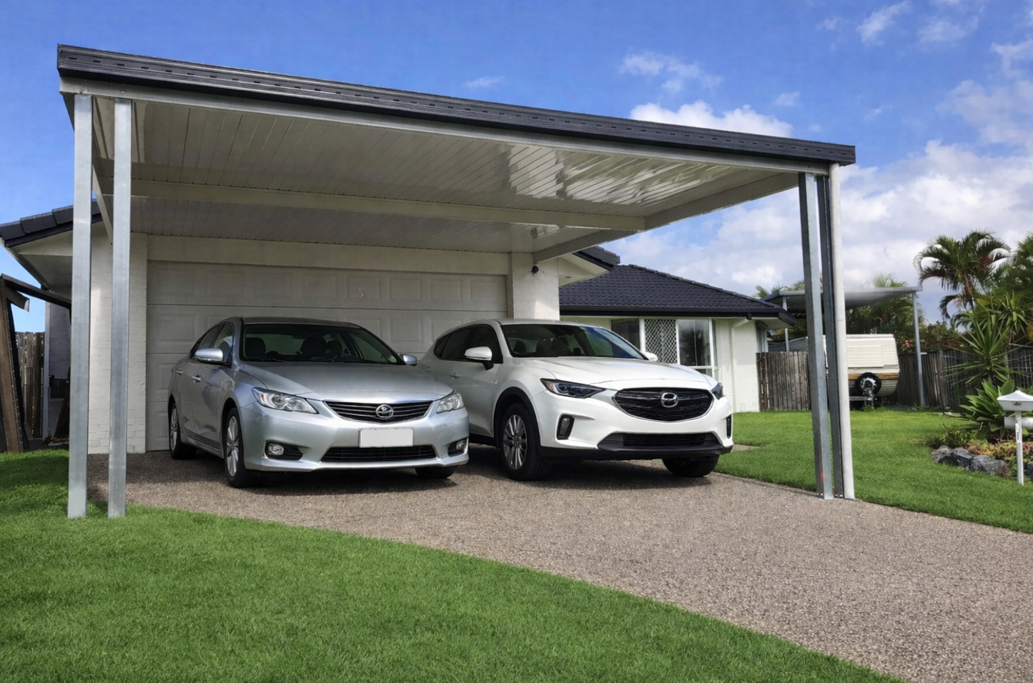 Insulated Patio/Carport Timber Fascia 6 x 6.1m