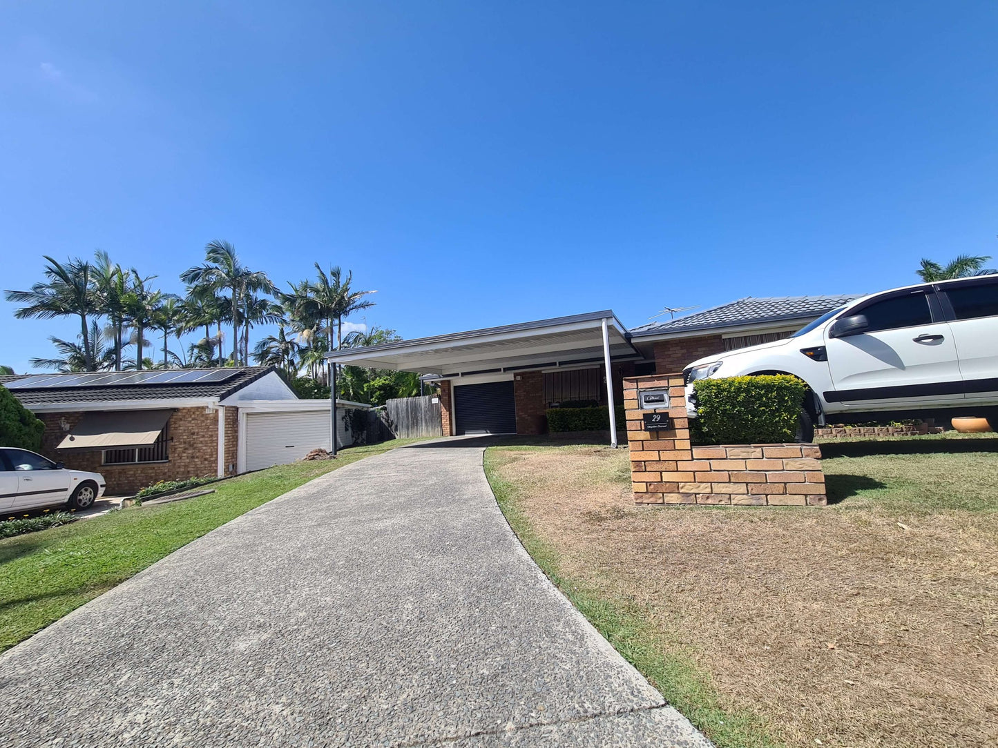 V-Line Single Skin Patio/Carport Flyover 5 x 6.0m with a 900mm overhang