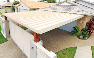 DIY Kit: V-Line Single Skin Patio/Carport Attached To Masonry/Brick/Concrete Wall 11 x 4.9m
