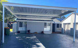 DIY Kit: V-Line Single Skin Patio/Carport Flyover 6 x 5.1m