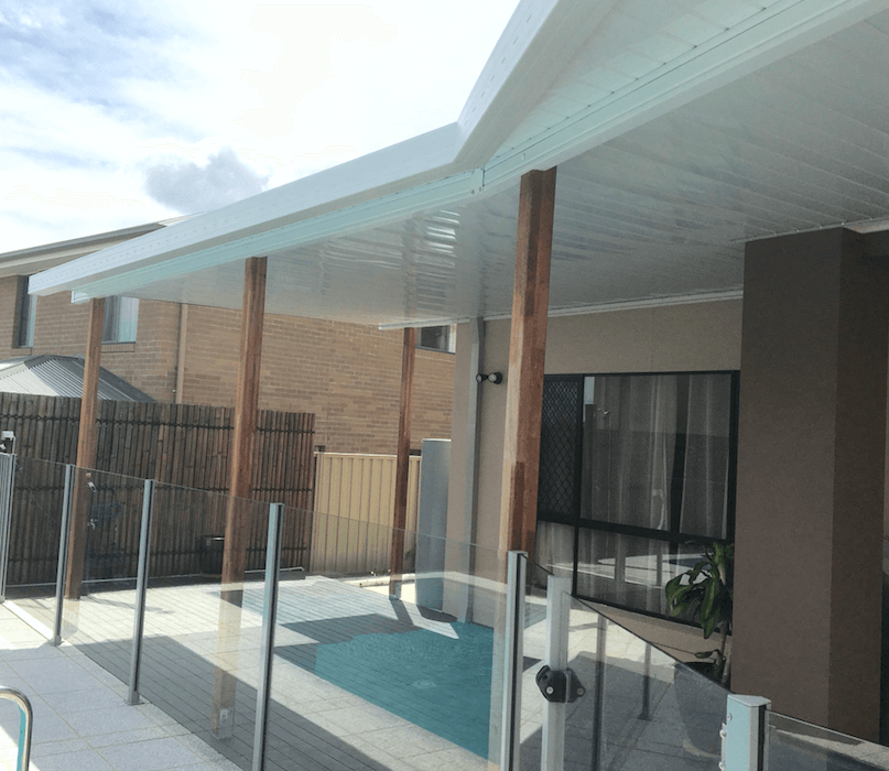 V-Line Single Skin Patio/Carport Masonry/Brick/Concrete Wall 3 x 2.0m