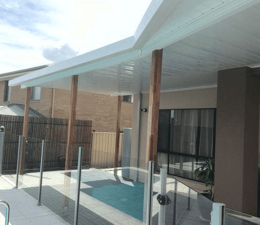 V-Line Single Skin Patio/Carport Masonry/Brick/Concrete Wall 3 x 1.5m