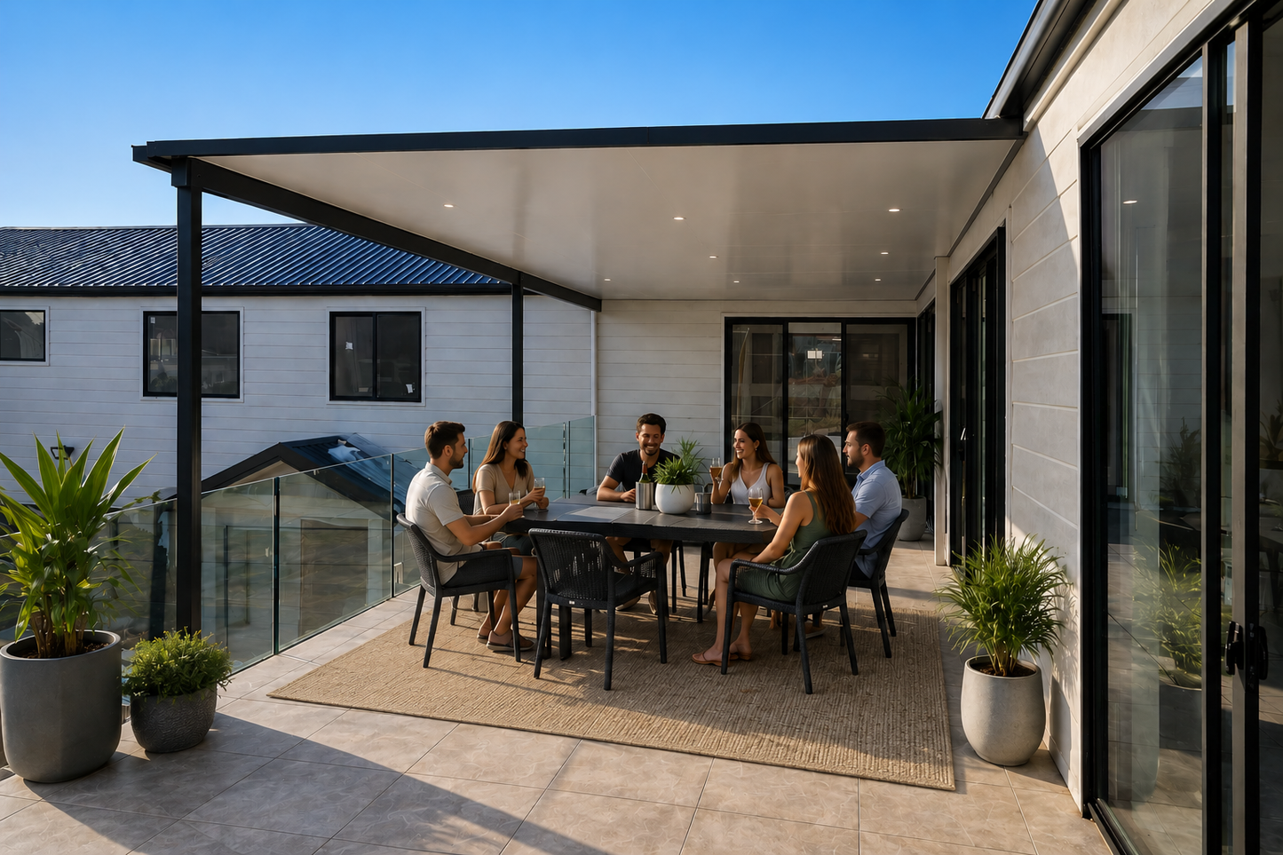 Insulated Patio/Carport Timber Fascia 6 x 6.1m