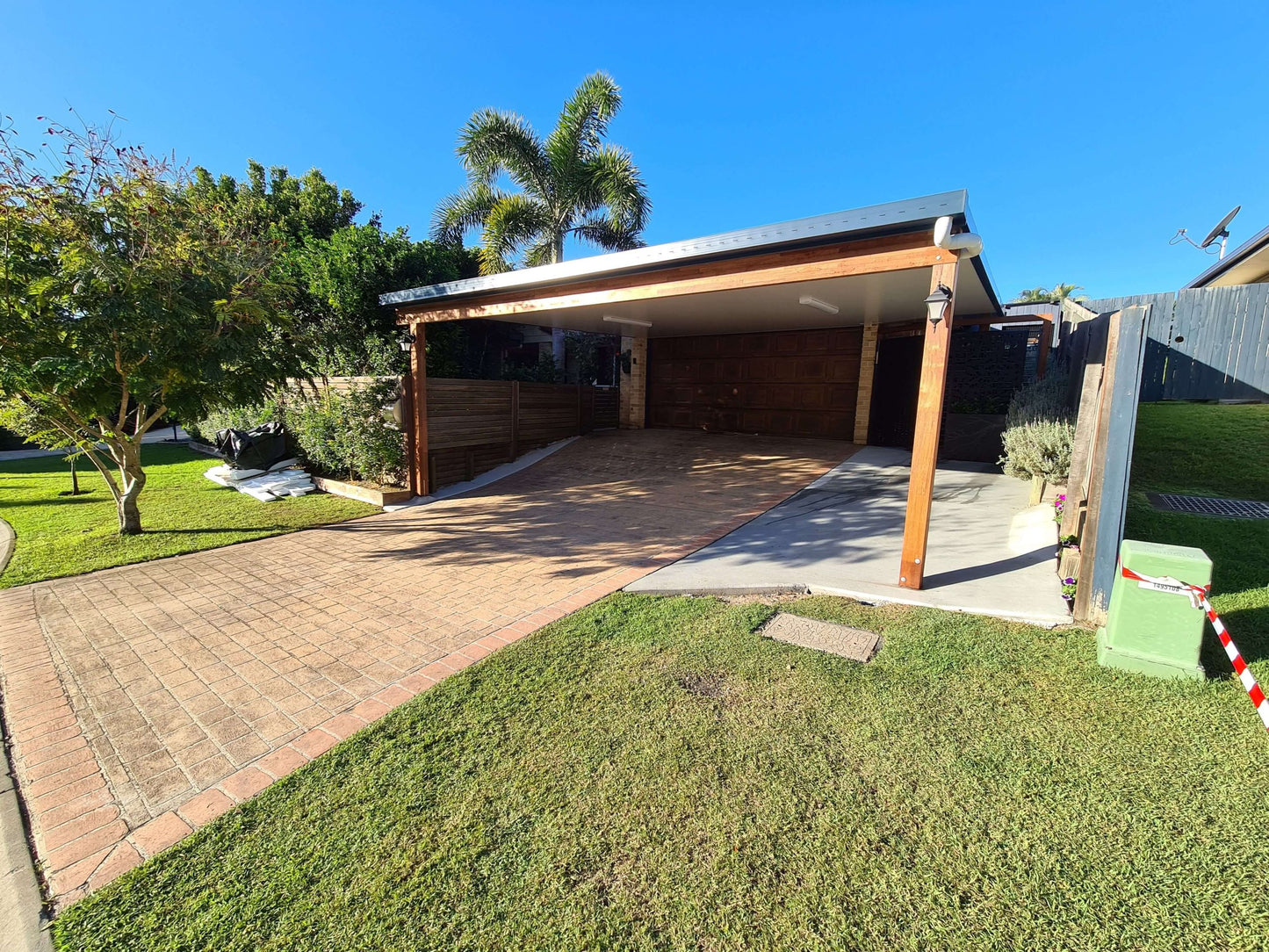 Insulated Patio/Carport Masonry/Brick/Concrete Wall 4.5 x 7.0m